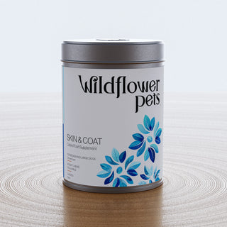 Wildflower Pets Skin and Coat Canine Food Supplement for Medium and Large Dogs